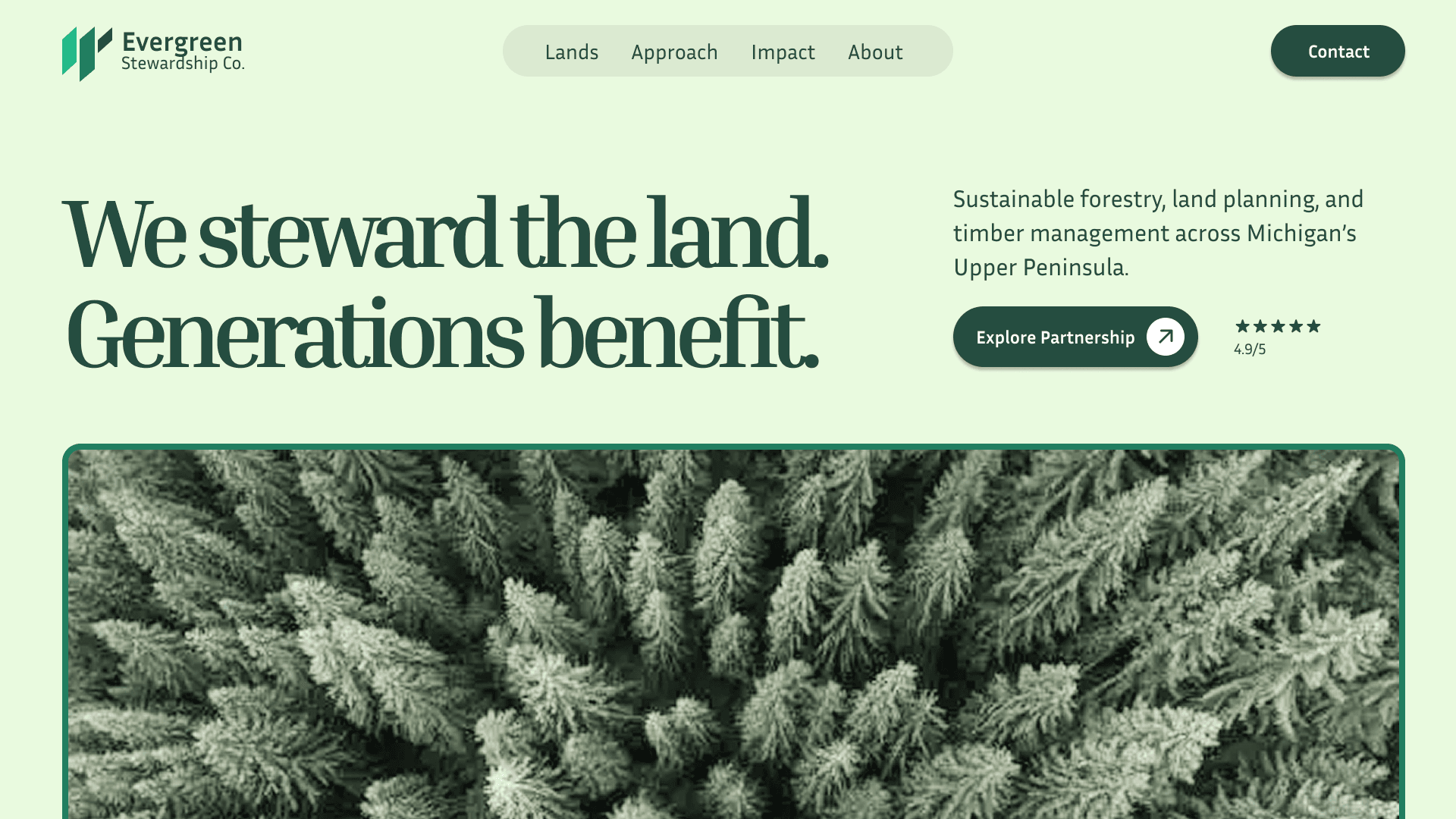 MI UP website Stewardship